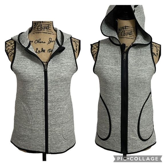 lululemon athletica Jackets & Blazers - Lululemon Insculpt Reversible Vest Full Zip Hoodie Space Dye Sz 4